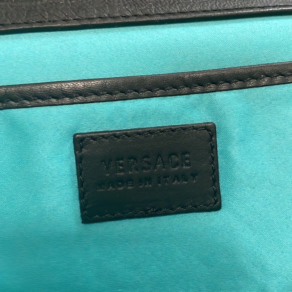 Versace Suede purse handbag used and absolutely fabulous! - Picture 2 of 8